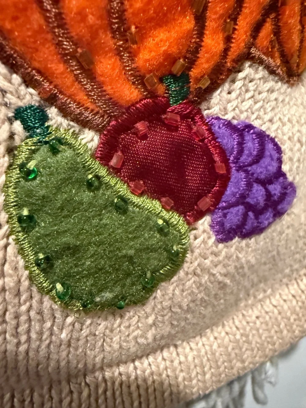 Vintage Bobbie Brooks 90's Fall Harvest Teacher Sweater Vest Button Front Small